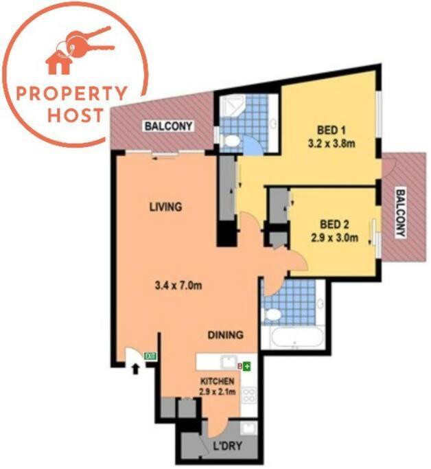 Apartment Cbd - King Sussex St 2 1 Parking